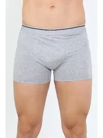 Akbeniz Pamuk Likralı Penye Boxer Gri Akbeniz 40133
