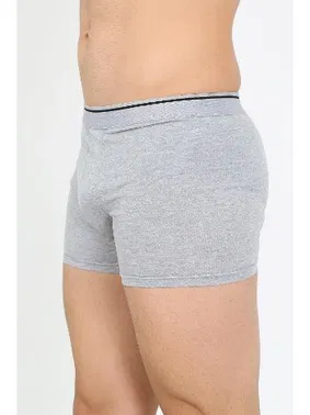 Akbeniz Pamuk Likralı Penye Boxer Gri Akbeniz 40133 - Alternatif Görünüm