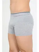 Pamuk Likralı Penye Boxer Gri Akbeniz 40133 Gri detay görünüm