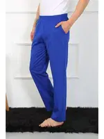 Pamuk Saks Erkek Tek Alt Pijama Akbeniz 27495 Saks farklı açı