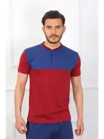 Erkek Penye 3'lü Sax-Bordo Parçalı Pijama Takımı Akbeniz 6823 görsel 4