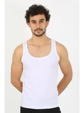 Akbeniz Erkek Penye Beyaz Atlet Akbeniz 6566