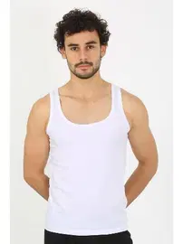 Akbeniz Erkek Penye Beyaz Atlet Akbeniz 6566