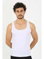 Erkek Penye Beyaz Atlet Akbeniz 6566 Beyaz