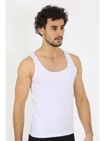 Erkek Penye Beyaz Atlet Akbeniz 6566 Beyaz görsel 4