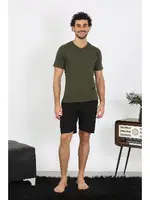 Erkek Penye Haki 3'lü Pijama Takımı Akbeniz 6848 Haki görsel 4