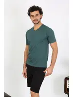 Penye Petrol Rengi 3'lü Pijama Takımı Akbeniz 6848 Petrol görsel 4