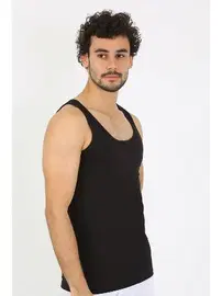 Akbeniz Klasik Penye Siyah Erkek Atlet Akbeniz 6566