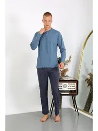 Akbeniz Uzun Kollu Erkek Penye Pijama Takımı Akbeniz 6860