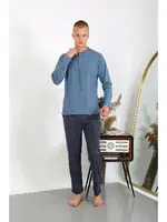 Uzun Kollu Erkek Penye Pijama Takımı Akbeniz 6860