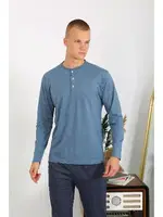 Uzun Kollu Erkek Penye Pijama Takımı Akbeniz 6860 farklı açı