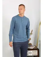 Uzun Kollu Erkek Penye Pijama Takımı Akbeniz 6860 görsel 4