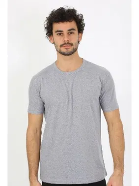 Akbeniz Gri Sıfır Yaka Kısa Kollu Penye Erkek Atlet Fanila Akbeniz 6567