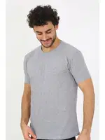 Gri Sıfır Yaka Kısa Kollu Penye Erkek Atlet Fanila Akbeniz 6567 Gri görsel 6