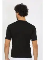 Kısa Kollu Sıfır Yaka Likralı Siyah Erkek T-Shirt Akbeniz 65710 Siyah farklı açı