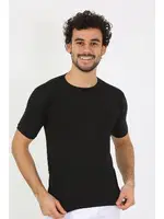 Kısa Kollu Sıfır Yaka Likralı Siyah Erkek T-Shirt Akbeniz 65710 Siyah görsel 6
