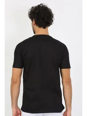 Akbeniz Penye Sıfır Yaka Siyah Kısa Kollu Erkek Atlet Fanila Akbeniz 6567 - Alternatif Görünüm