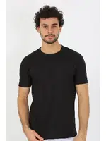 Penye Sıfır Yaka Siyah Kısa Kollu Erkek Atlet Fanila Akbeniz 6567 Siyah görsel 5