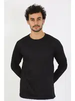 Siyah Sıfır Yaka Uzun Kollu Erkek Fanila Akbeniz 6590 Siyah görsel 6