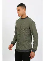 Uzun Kollu Manşetli Paça Penye Erkek Pijama Takımı Akbeniz 6870 Haki detay görünüm