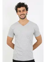 Kısa Kollu V Yaka Gri Penye Erkek Atlet Akbeniz 6560 Gri görsel 4