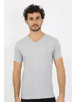 Kısa Kollu V Yaka Gri Penye Erkek Atlet Akbeniz 6560 Gri görsel 5