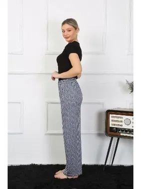 Akbeniz Bol Paça Kadın Penye Alt Üst Takım Akbeniz 5504 - Alternatif Görünüm