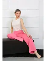 Kadın Bol Paça Penye Pembe Alt Üst Takım Akbeniz 5501 Pembe