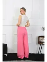 Kadın Bol Paça Penye Pembe Alt Üst Takım Akbeniz 5501 Pembe görsel 4