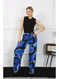 Akbeniz Kadın Bol Paça Penye Saks Alt Üst Takım Akbeniz 5502