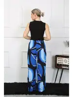 Kadın Bol Paça Penye Saks Alt Üst Takım Akbeniz 5502 Saks farklı açı