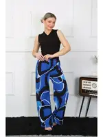 Kadın Bol Paça Penye Saks Alt Üst Takım Akbeniz 5502 Saks görsel 5