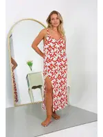 İp Askılı Kadın Büyük Beden Pamuklu Uzun Gecelik Akbeniz 12105 Turuncu farklı açı