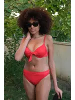 Ayar Askılı Destekli Fiyonklu Kırmızı Kadın Bikini Akbeniz 35008 Kırmızı farklı açı