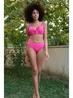 İçi Boş Fiyonklu Kaplı Fuşya Alt Üst Bikini Takım Akbeniz 35011 Fuşya görsel 4