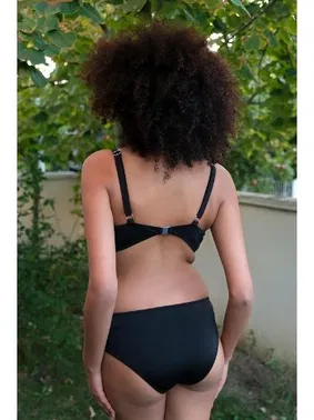 Akbeniz Siyah İçi Boş Fiyonklu Kaplı Alt Üst Bikini Takım Akbeniz 35011 - Alternatif Görünüm