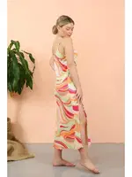 İp Askılı Yırtmaçlı Uzun Fuşya Kadın Gecelik Akbeniz 90117 Fuşya detay görünüm