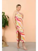 İp Askılı Yırtmaçlı Uzun Fuşya Kadın Gecelik Akbeniz 90117 Fuşya görsel 4