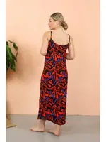 İp Askılı Yırtmaçlı Uzun Siyah Kadın Gecelik Akbeniz 90124 Siyah farklı açı