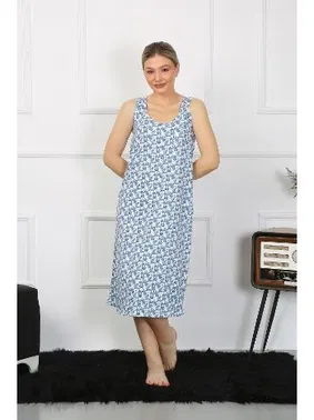 Akbeniz Kalın Askılı Penye Uzun Gecelik Akbeniz 12005