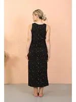 Kalın Askılı Yırtmaçlı Uzun Kadın Gecelik Akbeniz 90112 görsel 6