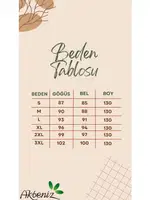 Kalın Askılı Yırtmaçlı Uzun Kadın Gecelik Akbeniz 90112 görsel 7