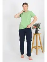 Pamuklu Kısa Kollu Kadın Pijama Takım Akbeniz 4215