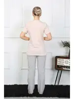 Kısa Kol Penye Pijama Takım Akbeniz 4207 Görsel görsel 6