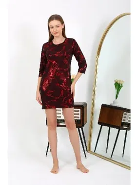 Akbeniz Parlak Micro Kumaş Mini Kadın Elbise Akbeniz 7421 - Alternatif Görünüm