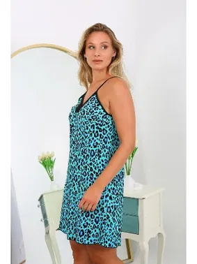 Akbeniz Pamuklu Büyük Beden İp Askılı Kısa Kadın Gecelik Akbeniz 999 - Alternatif Görünüm