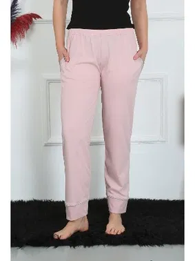 Akbeniz Kadın Pudra Pamuk Penye Cepli Tek Alt Pijama Akbeniz 27512 - Alternatif Görünüm