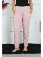 Kadın Pudra Pamuk Penye Cepli Tek Alt Pijama Akbeniz 27512 Pudra detay görünüm