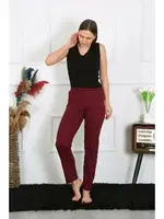 Kadın Pijama Altı Pamuk Penye Tek Alt Pijama Bordo Akbeniz 27513 Bordo farklı açı