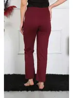 Kadın Pijama Altı Pamuk Penye Tek Alt Pijama Bordo Akbeniz 27513 Bordo görsel 5